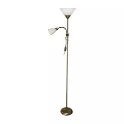 Stojeća lampa WENDY 1xE27/100W/230V + 1xE14/40W mesing