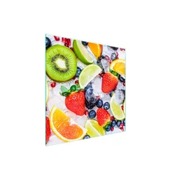 shumee Steklena zaščitna plošča za štedilnik 50x52 Fruit