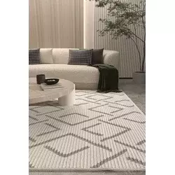 Conceptum Hypnose Tepih Vetrina 3609, 120x350 cm, Krem-sivi