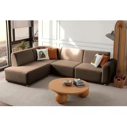 Atelier del Sofa Ugaona garnitura na razvlačenje S-Loft Left, 206 x 290 x 90 cm, Braon