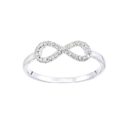 DIAMANT LETERNEL Prstan srebrna