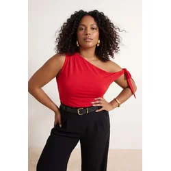 Trendyol Curve Ženska bluza Tbbss26Af00079, Crvena