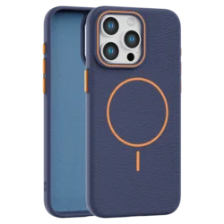 Leather Grip MagSafe maska za iPhone 15 Pro - Ljubičasta
