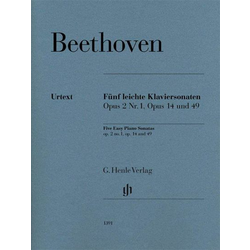 BEETHOVEN:FIVE EASY PIANO SONATAS OP.2/1,OP.14/49