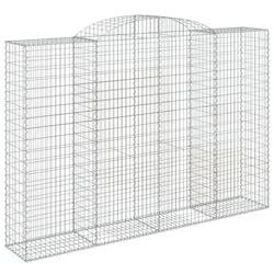 Gabionska košara s lukom 300x50x200/220 cm pocinčano željezo