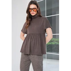 Trend Alacati Stili Ženska bluza Alc-X14795, Braon