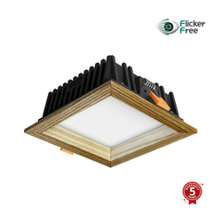 APLED - LED ugradna SQUARE WOODLINE LED/6W/230V 3000K 12x12 cm masivni jasen