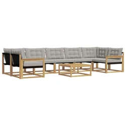 Set vanjskih sofa 8 pcs Bijela i svjetlosiva 79 x 79 x 37 cm