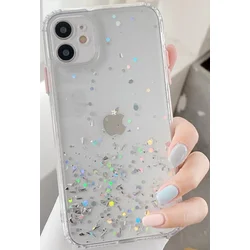 MCTK6-SAMSUNG A22 Furtrola 3D Sparkling star silicone Transparent