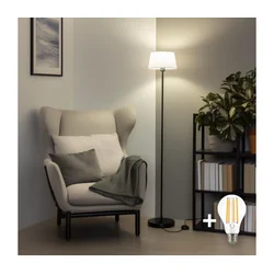 Brilagi - LED Stojeća lampa CERIA 1xE27/40W/230V prečnik 25 cm bela/crna
