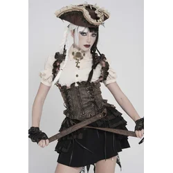 Ženski brezrokavnik DEVIL FASHION - Raider Doll - rjava - WT10002