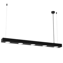 Luster na sajli ALEXANDER 5xGX53/12W/230V crni