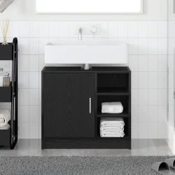 Kupaonski ormar Crni hrast 63 x 29 x 55 cm Konstruirano drvo
