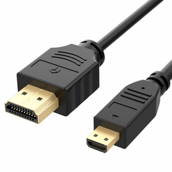 SBOX HDMI-HDMI-D Mikro kabel 2m SBOX črn, (20423665)