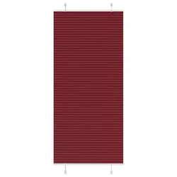 Plisirana zavjesa Bordo crvena 100x200 cm Širina tkanine 99,4 cm Poliester