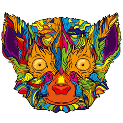 Drvene puzzle - Lemur / L KP21962