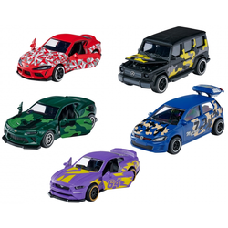 Autíčka s maskovaním Limited Edition 8 Giftpack Majorette kovové dĺžka 7,5 cm sada 5 druhov v darčekovom balení MJ2054028