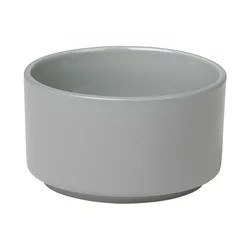 Siva keramična skleda Blomus Pilar