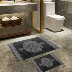 Lessentiel Maison Set 2 prostirke za kupatilo Belo-Crni
