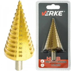 Verke Koračni vrtalnik za kovine 4-39 mm