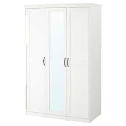 SONGESAND Garderober, bela, 120x60x191 cm