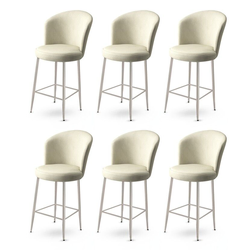 Hanah Home Set barskih stolica Alte, 6 komada, Krem
