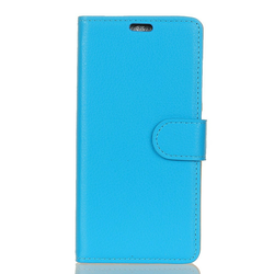 Eleganten etui/ovitek Litchi za Asus Zenfone Max Pro M1 ZB601KL/ZB602K - moder