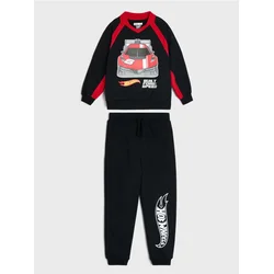 Sinsay - Komplet gornjeg dela trenerke i pantalona Hot Wheels - crno