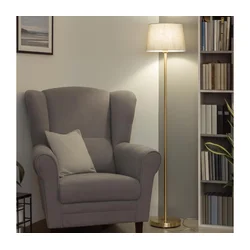 Brilagi - LED podna lampa CERIA, 1x E27/20W/230V, prečnik 30 cm, siva/zlatna