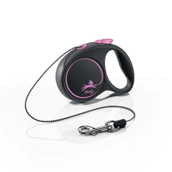 Flexi Black Design Povodac, XS, 3m, Roze