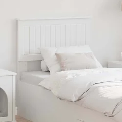 vidaXL Vzglavje z vzglavjem Bela 75 cm Konstruiran les