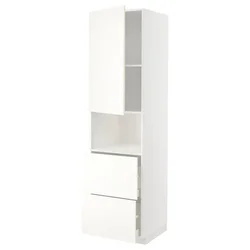 METOD / MAXIMERA Vis.elem.mikrotal. s vratima/2fioke, bela/Vallstena bela, 60x60x220 cm
