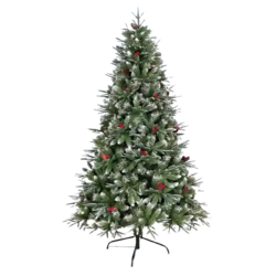 Novogodišnja jelka, Sa šišarkama, 180cm, Zelena
