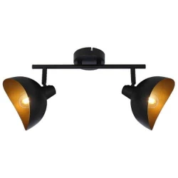 Brilliant - Spot svetiljka LAYTON 2xE14/25W/230V crna/zlatna