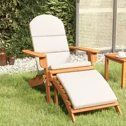 Vrtna stolica Adirondack s osloncem za noge od drva bagrema