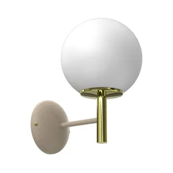 Zidna lampa AWINION 1xE27/15W/230V bež/zlatna