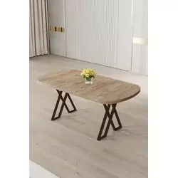 HANAH HOME Trpezarijski sto Kaye Atlantic Pine Brown