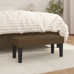 Klupa tamnosmeđa 70 x 30 x 30 cm od tkanine