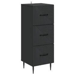 Ormar s ladicama Crna 33 x 34,5 x 89,5 cm Konstruirano drvo