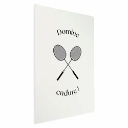 shumee Plakat - Poletne igre - badmintonski loparji na belem ozadju
