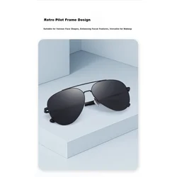 Jinglemu Unisex naočare za sunce, Crne