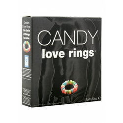Candy Love Rings - set od 3 jestiva prstena za penis