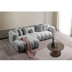 Atelier del Sofa Ugaona garnitura na razvlačenje N-Line Left, 265 x 185 x 95 cm, Siva