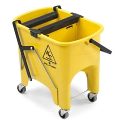 Plastična kanta sa dva valjka za ceđenje i četiri točkića RO-CKET WHEELS 15 L