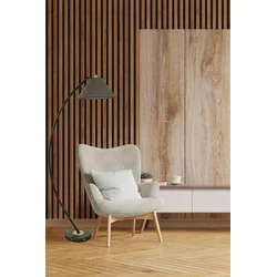 Aberto Design Podna lampa Hilal , 170 cm, E27, Crna