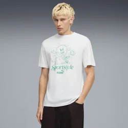 PUMA Graphic Sun Tee Men, Clothing, White, XL