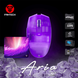 Mis Wireless Gaming Fantech XD7 Aria ljubicasti sa podlogom Fantech MP353 Agile ljubicasta