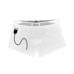 Muški donji veš USB punjač cs3766, Beli