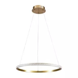 LED luster na sajli DIANA LED/25W/230V 4000K, prečnika 50 cm, zlatna