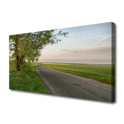 tulup.si Slika na platnu Way tree grass landscape 140x70 cm